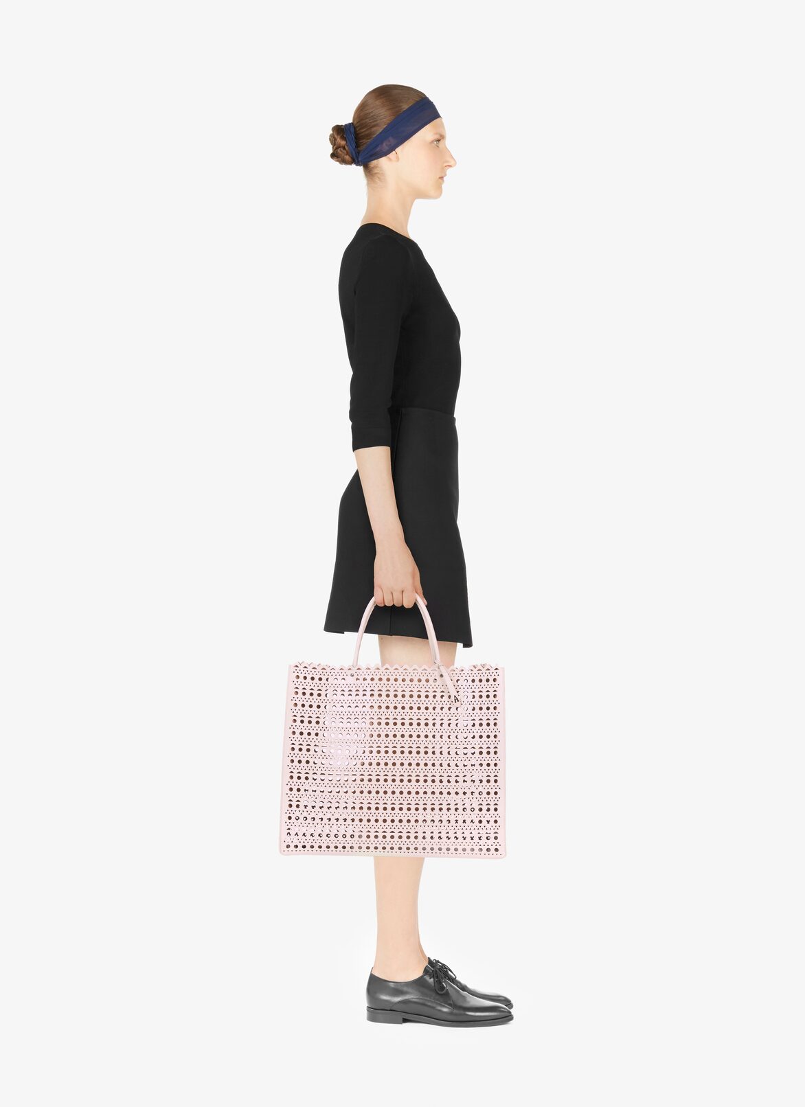 LARGE BAG CUIR LUX VIENNE CORDE ALAÏA BEIGE LARGE BAG CUIR LUX VIENNE CORDE